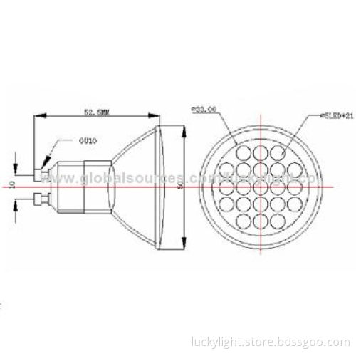 Dimmable GU10 Mini COB LED Spotlight Bulbs with 35mm, 7W Power, Long Lifespan